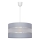 Luster na sajli HELEN 1xE27/15W/230V pr. 35 cm sivo/srebrno