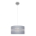 Luster na sajli HELEN 1xE27/15W/230V pr. 35 cm sivo/srebrno