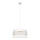 Luster na sajli HELEN 1xE27/15W/230V pr. 40 cm bela/zlatna