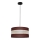Luster na sajli HELEN 1xE27/15W/230V pr. 40 cm braon/crno/zlatna