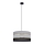 Luster na sajli HELEN 1xE27/15W/230V pr. 40 cm crno/sivo/zlatna