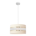 Luster na sajli HELEN 1xE27/15W/230V pr. 40 cm kremasta/zlatna