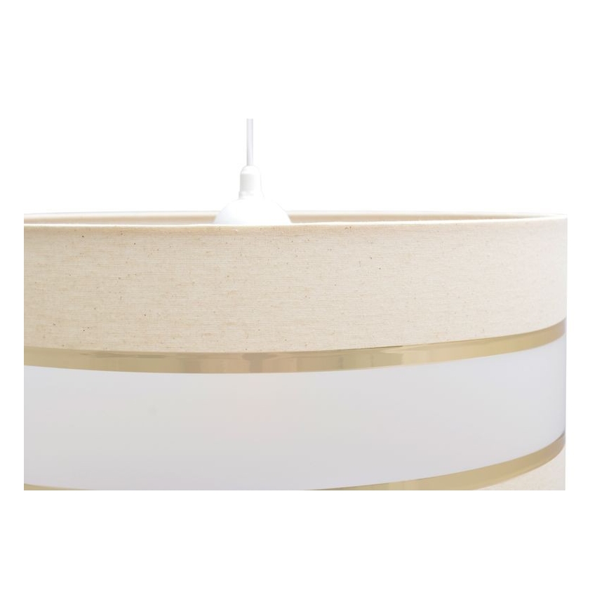 Luster na sajli HELEN 1xE27/15W/230V pr. 40 cm kremasta/zlatna