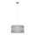 Luster na sajli HELEN 1xE27/15W/230V pr. 40 cm sivo/srebrno