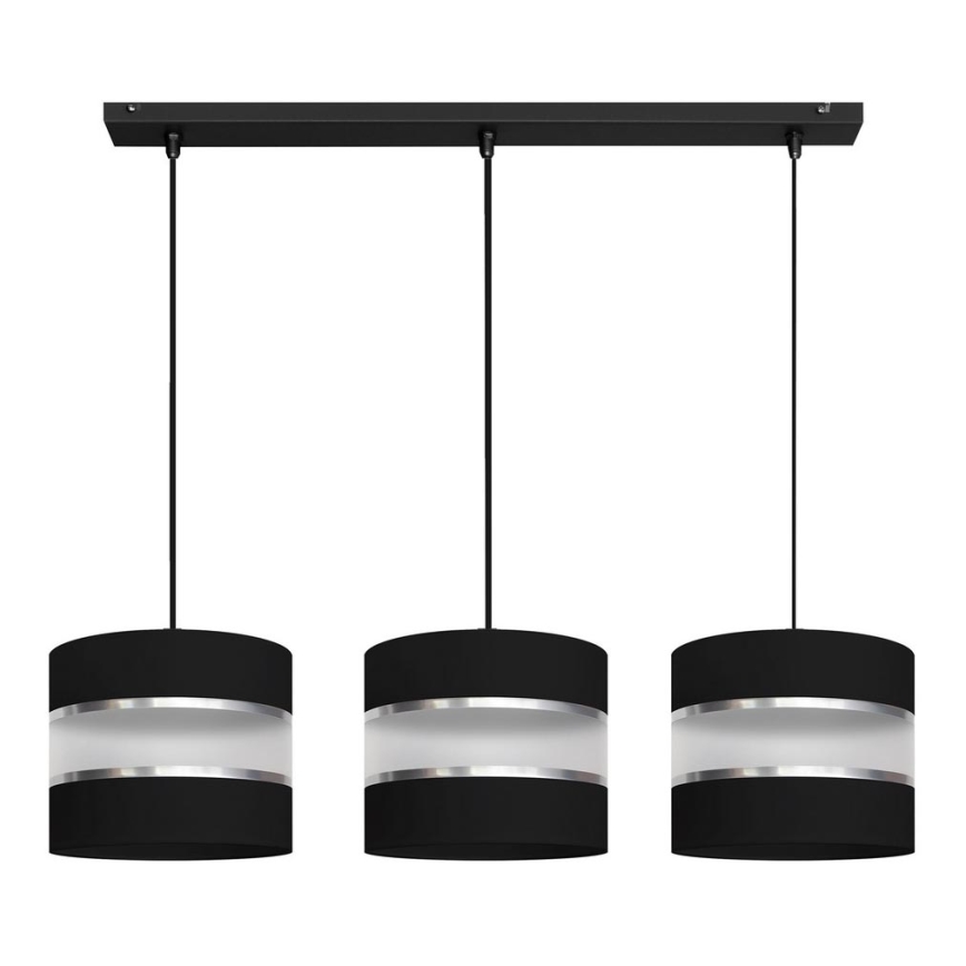 Luster na sajli HELEN 3xE27/15W/230V crno