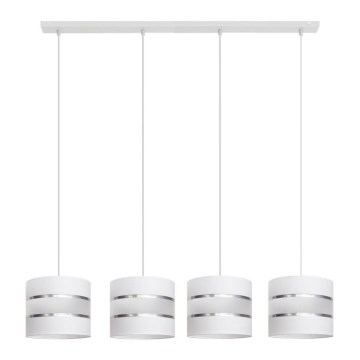 Luster na sajli HELEN 4xE27/15W/230V bela