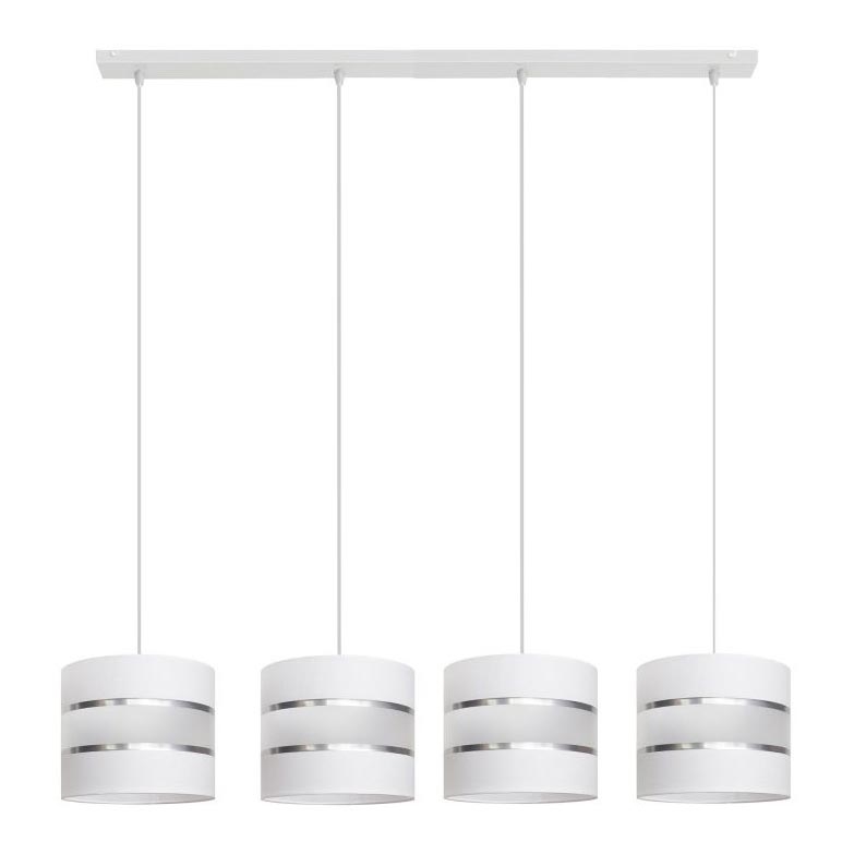 Luster na sajli HELEN 4xE27/15W/230V bela
