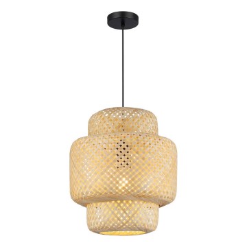 Luster na sajli HESTIA 1xE27/60W/230V pr. 30 cm bambus
