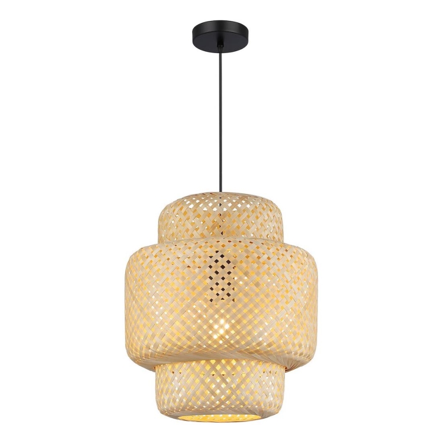 Luster na sajli HESTIA 1xE27/60W/230V pr. 30 cm bambus