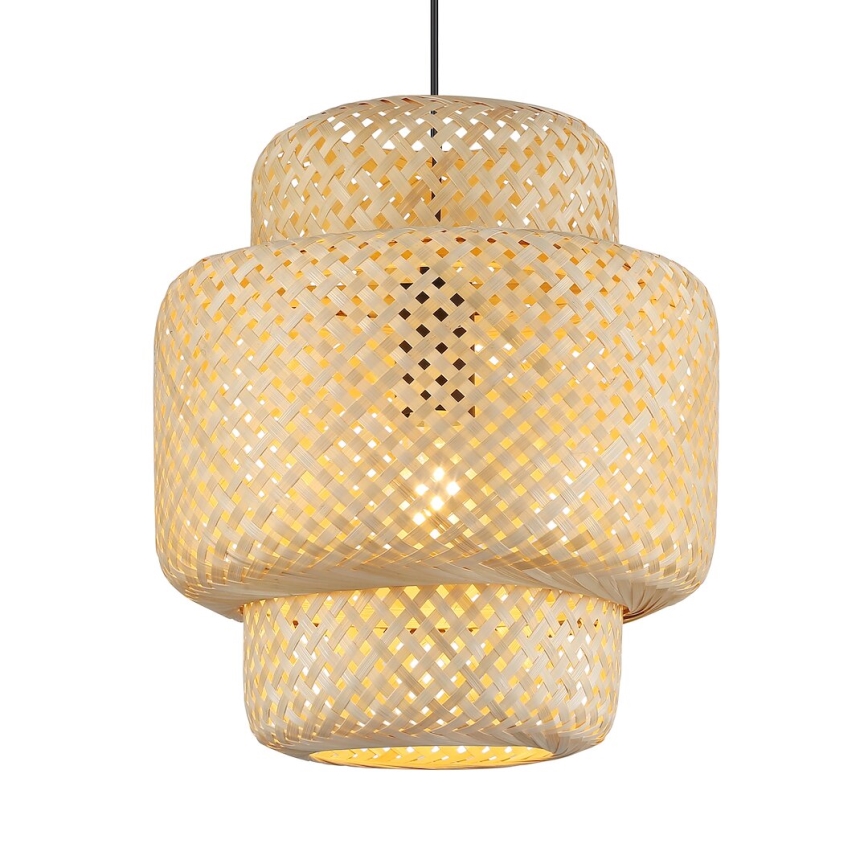Luster na sajli HESTIA 1xE27/60W/230V pr. 30 cm bambus