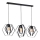 Luster na sajli HEXAGON 3xE27/60W/230V crno