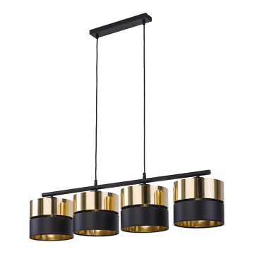 Luster na sajli HILTON 4xE27/15W/230V mesing/crno