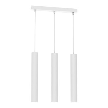 Luster na sajli HUDSON 3xGU10/8W/230V bela