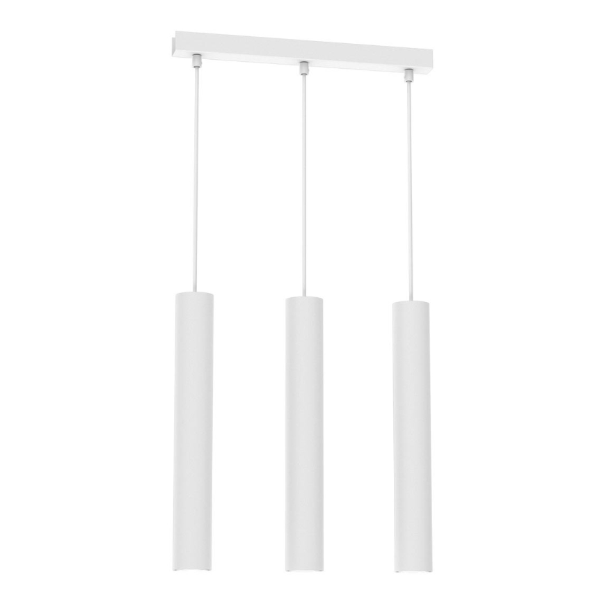 Luster na sajli HUDSON 3xGU10/8W/230V bela