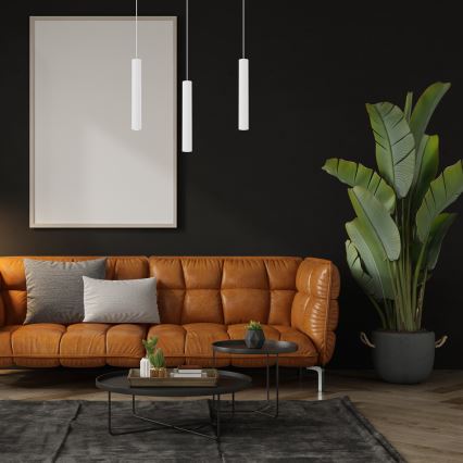 Luster na sajli HUDSON 3xGU10/8W/230V bela