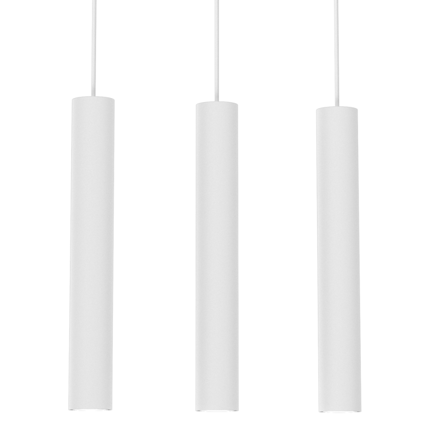 Luster na sajli HUDSON 3xGU10/8W/230V bela
