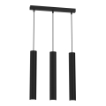 Luster na sajli HUDSON 3xGU10/8W/230V crno