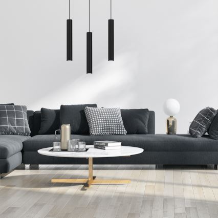 Luster na sajli HUDSON 3xGU10/8W/230V crno