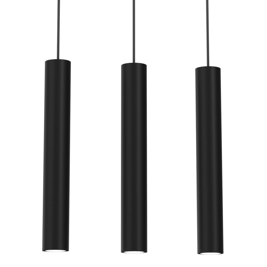 Luster na sajli HUDSON 3xGU10/8W/230V crno