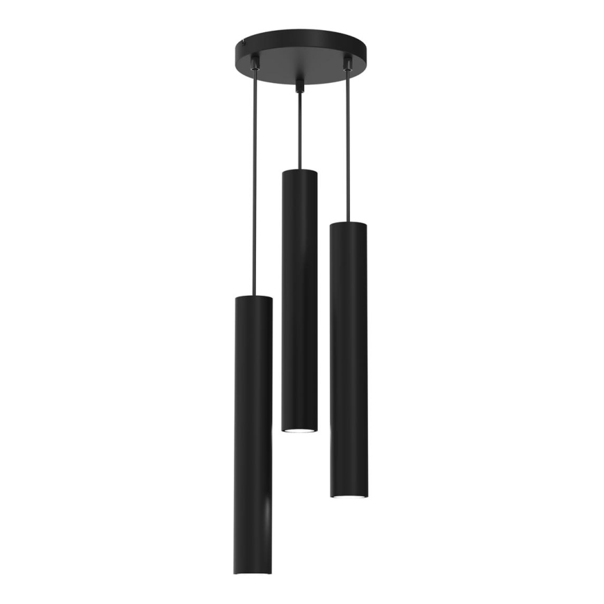 Luster na sajli HUDSON 3xGU10/8W/230V crno