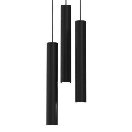 Luster na sajli HUDSON 3xGU10/8W/230V crno