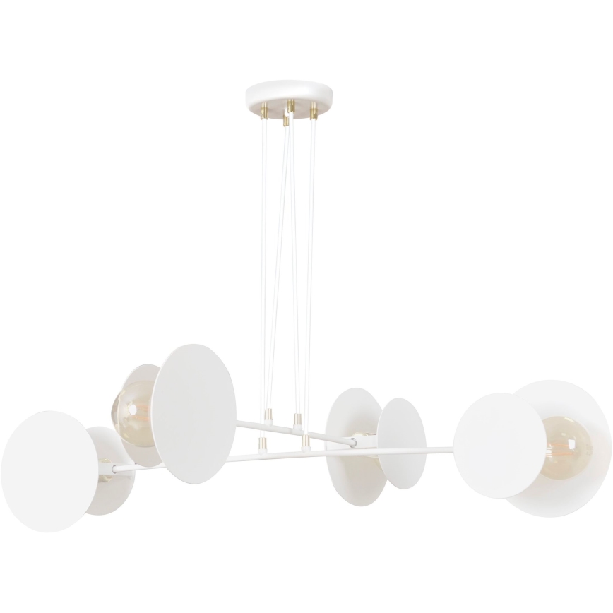 Luster na sajli IDEA 4xE27/15W/230V bela