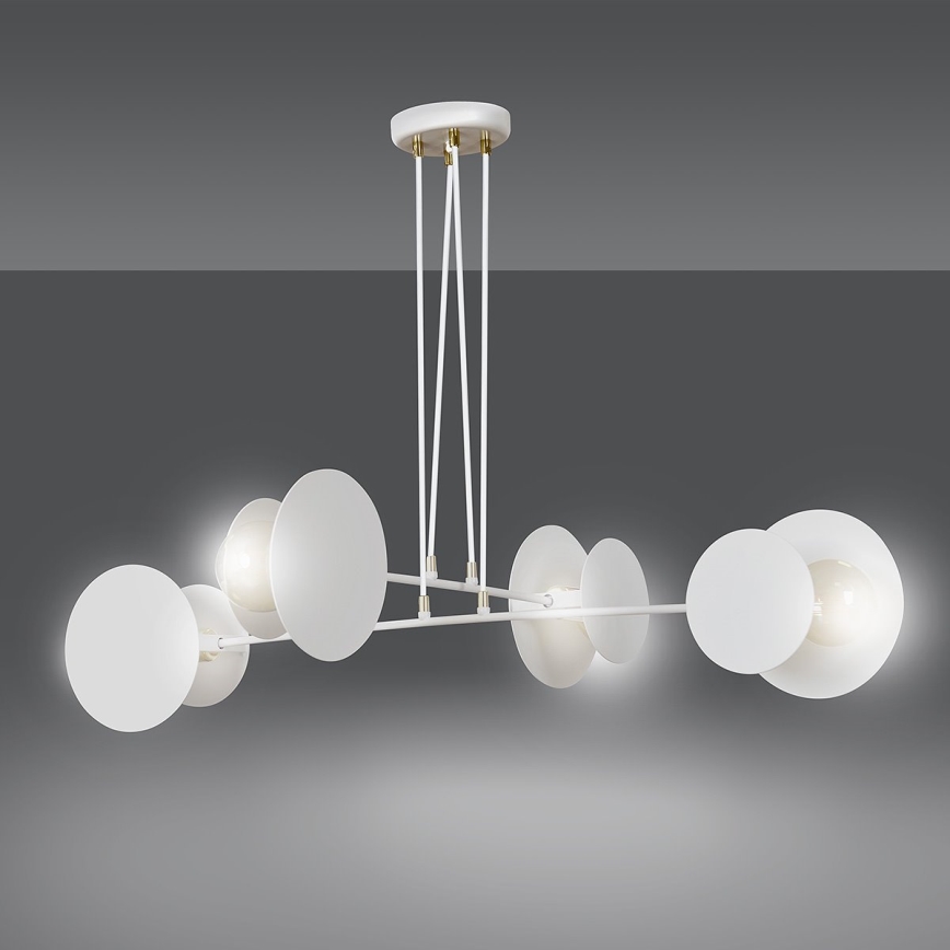 Luster na sajli IDEA 4xE27/15W/230V bela