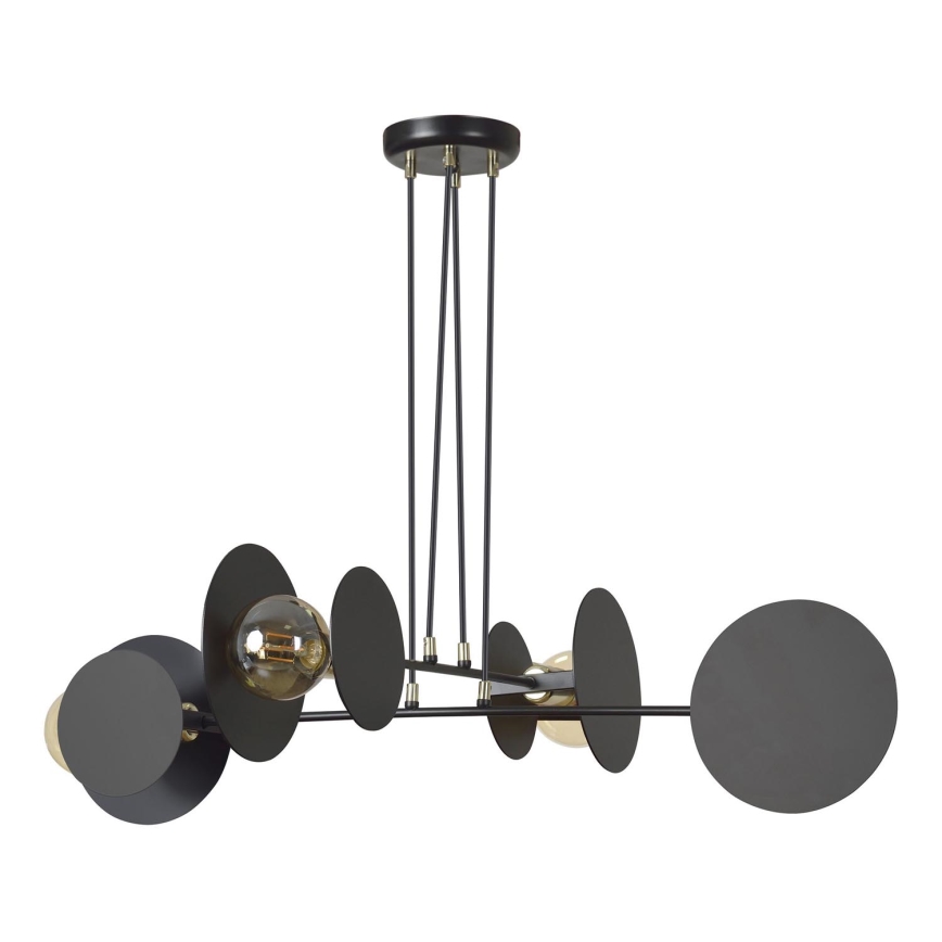 Luster na sajli IDEA 4xE27/15W/230V crno