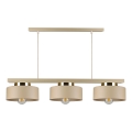 Luster na sajli IGNIA 3xE27/60W/230V taupe