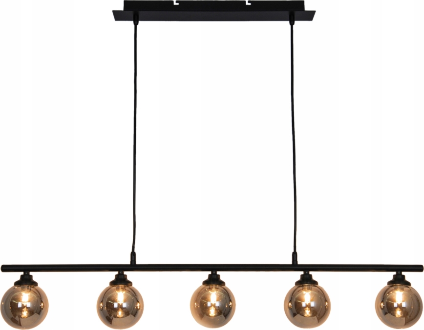 Luster na sajli IMAGINE 5xG9/40W/230V crno/dimno
