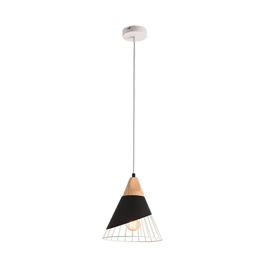 Luster na sajli IRIS 1xE27/40W/230V crno