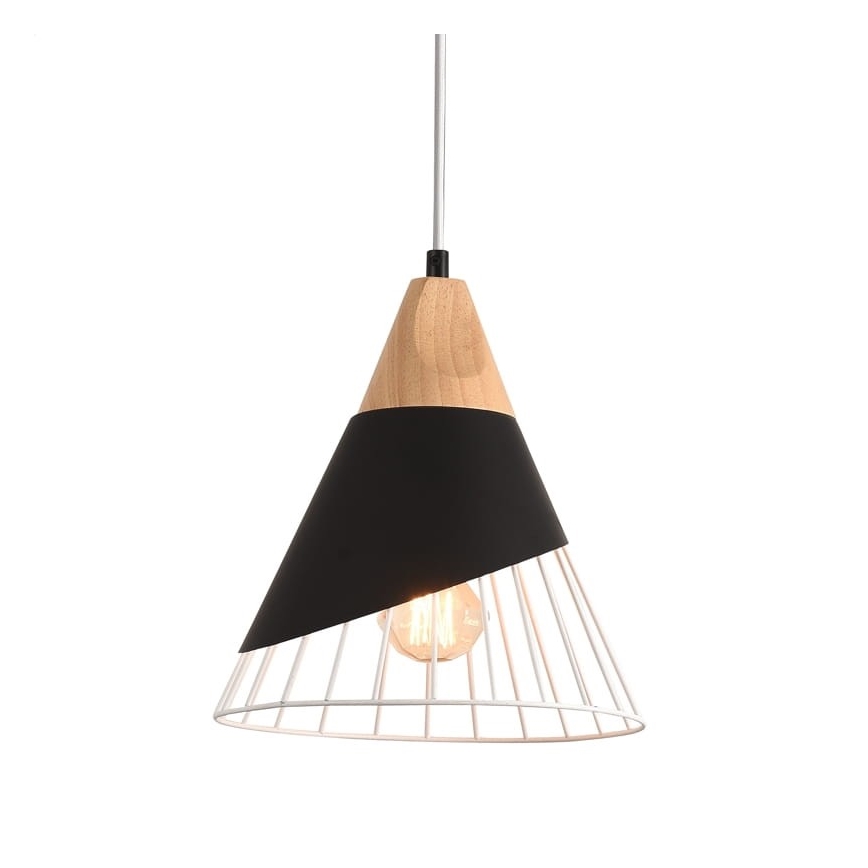 Luster na sajli IRIS 1xE27/40W/230V crno