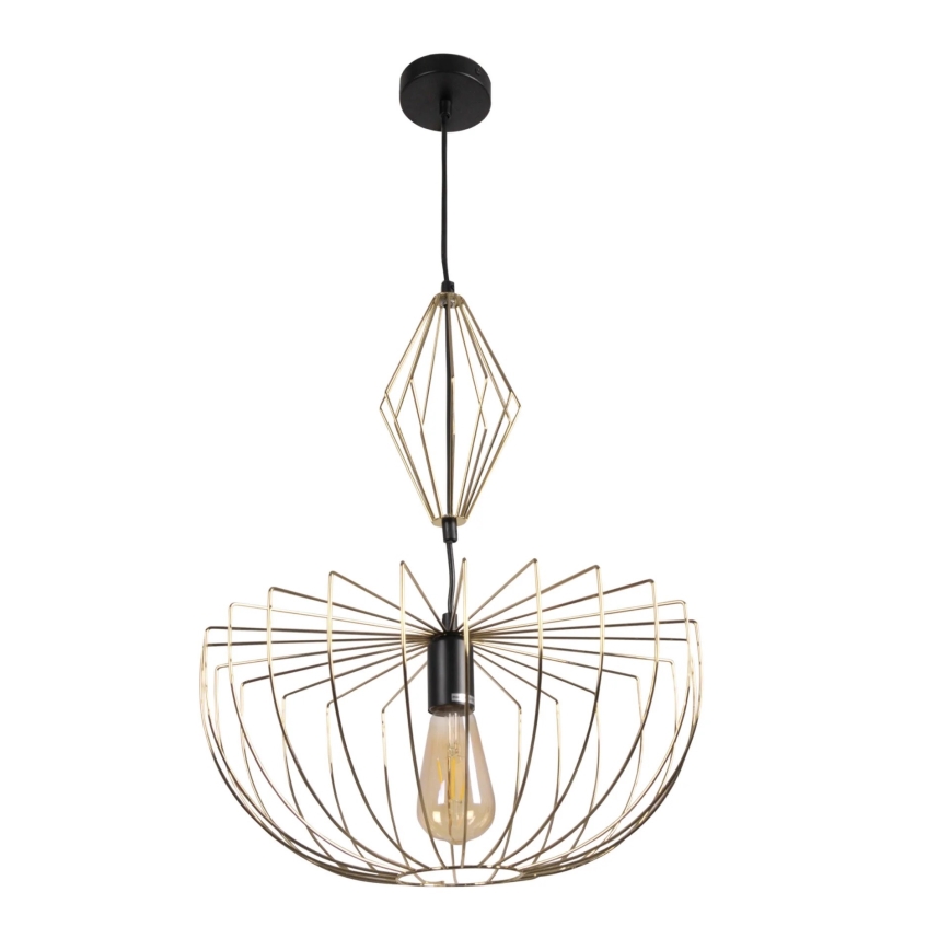 Luster na sajli JASMINA 1xE27/20W/230V pr. 40 cm zlatna