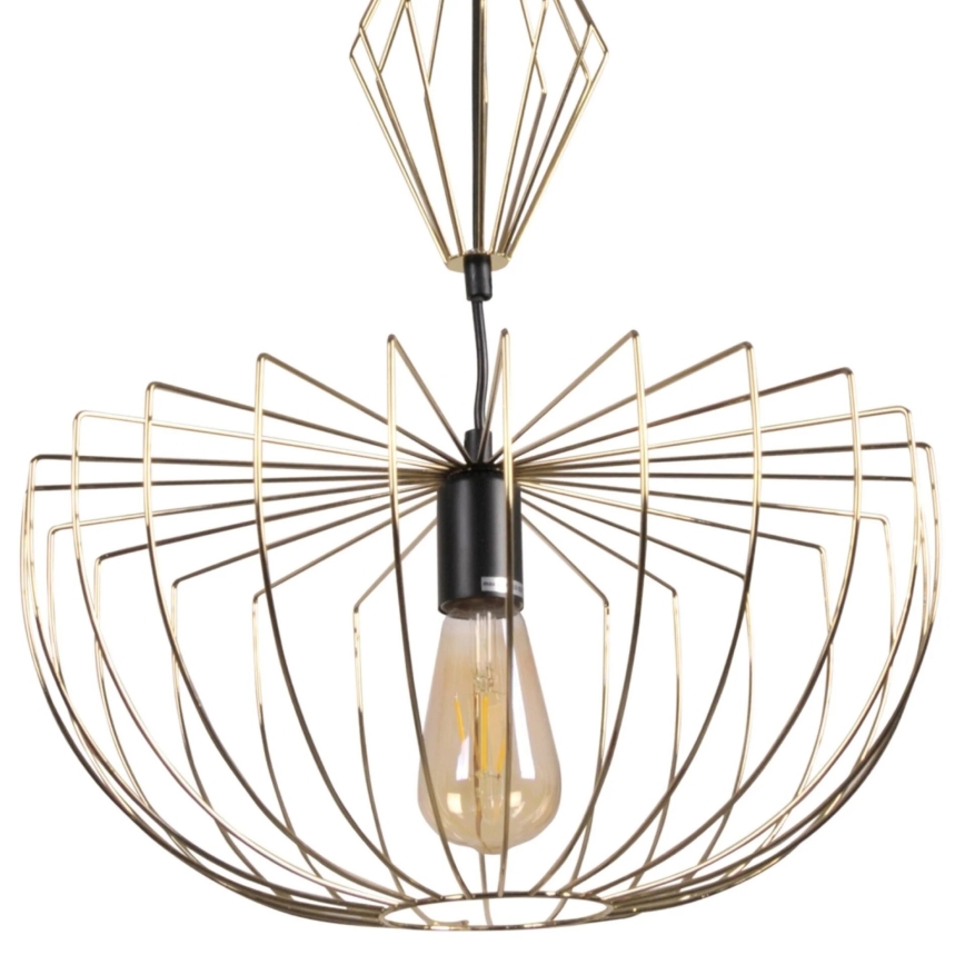 Luster na sajli JASMINA 1xE27/20W/230V pr. 40 cm zlatna