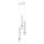 Luster na sajli JOKER 3xGU10/8W/230V bela/sjajni krom