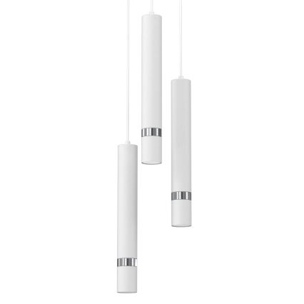Luster na sajli JOKER 3xGU10/8W/230V bela/sjajni krom