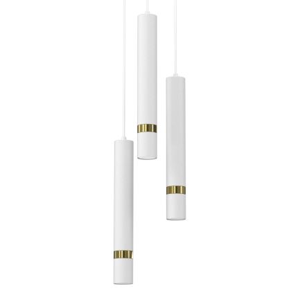 Luster na sajli JOKER 3xGU10/8W/230V bela/zlatna