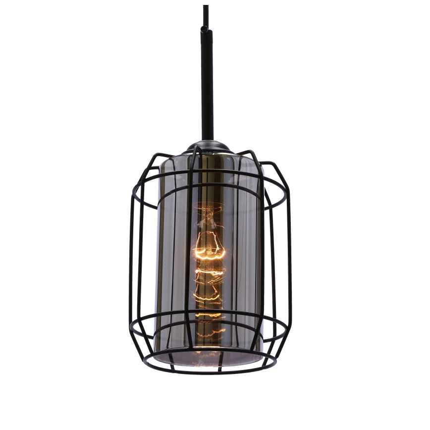 Luster na sajli JONERA 1xE27/40W/230V crno