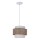 Luster na sajli JUTA 1xE27/40W/230V braon/bela
