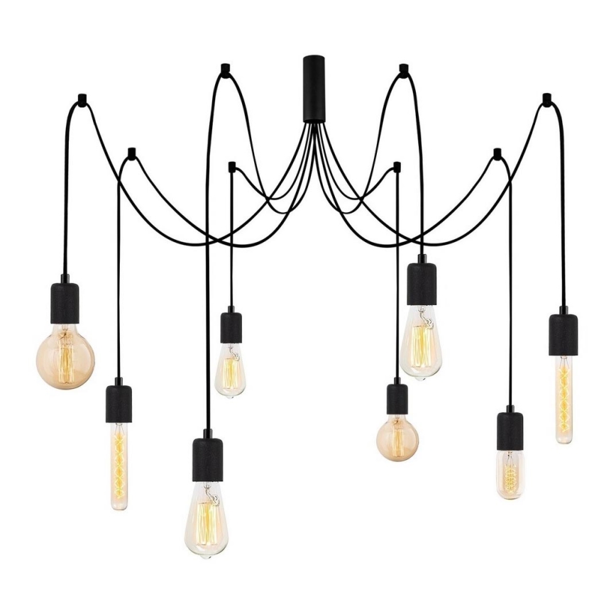 Luster na sajli KABLUNI 8xE27/100W/230V pauk