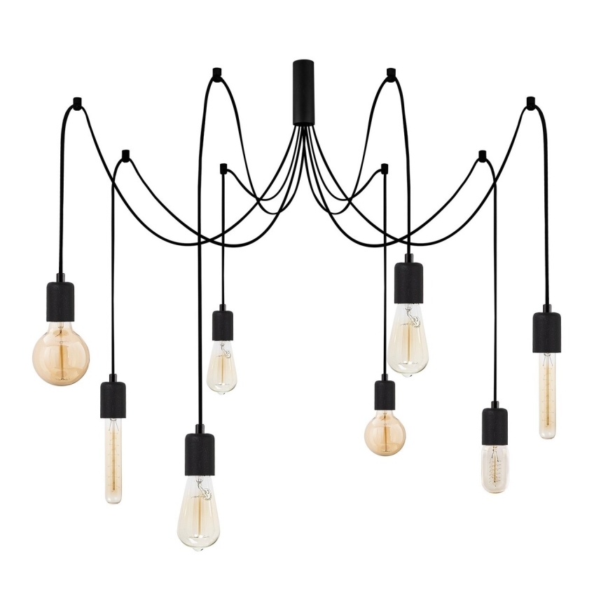 Luster na sajli KABLUNI 8xE27/100W/230V pauk