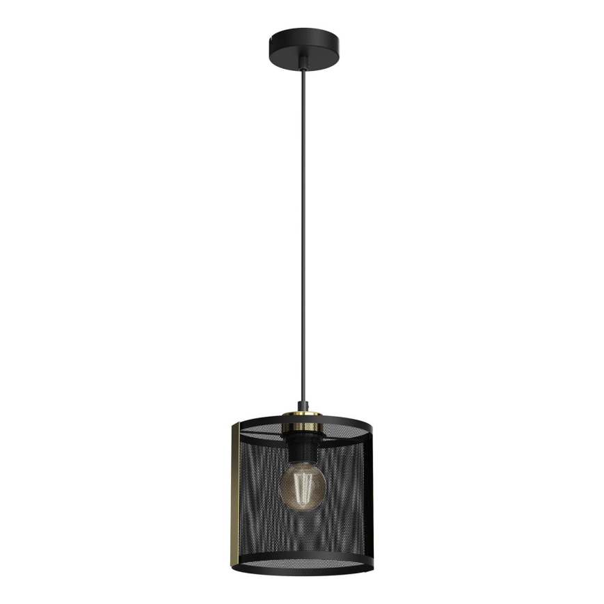 Luster na sajli KAGA 1xE27/60W/230V crno/zlatna
