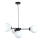 Luster na sajli KALIOPE 4xE14/50W/230V crno/bela