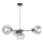 Luster na sajli KALIOPE 4xE27/60W/230V crno/prozirna