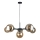 Luster na sajli KALIOPE II 6xE14/50W/230V crno/dimno bež