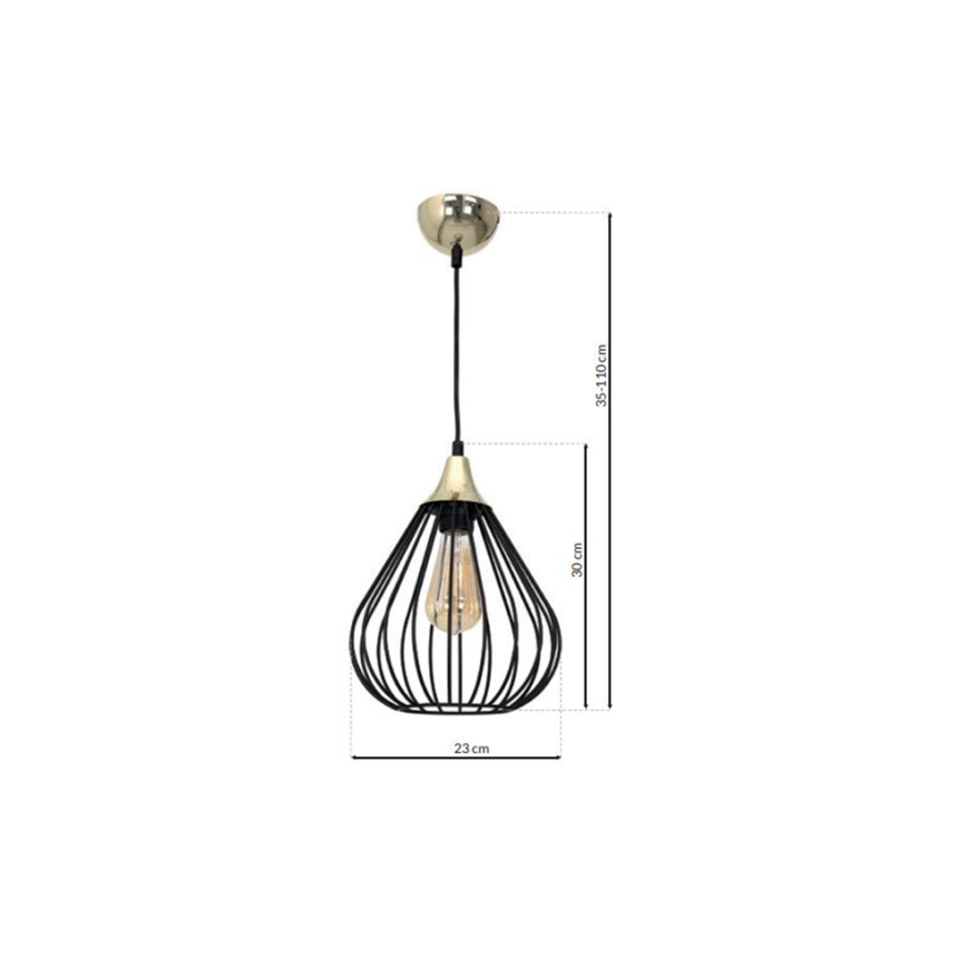 Luster na sajli KANE 1xE27/60W/230V