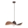 Luster na sajli KAPELLO 1xE27/60W/230V pr. 55 cm braon/bakrena