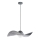 Luster na sajli KAPELLO 1xE27/60W/230V pr. 55 cm sivo/srebrno