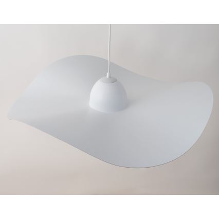 Luster na sajli KAPELLO 1xE27/60W/230V pr. 76 cm bela/zlatna