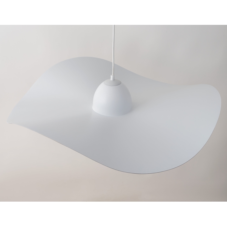 Luster na sajli KAPELLO 1xE27/60W/230V pr. 76 cm bela/zlatna